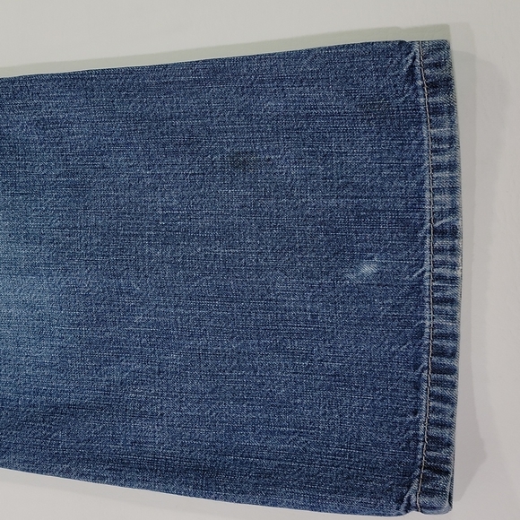 AMERICAN EAGLE ♡ Sweet Vintage Denim Slit Back Pockets Blue Jeans Size 2 Reg - Picture 5 of 15